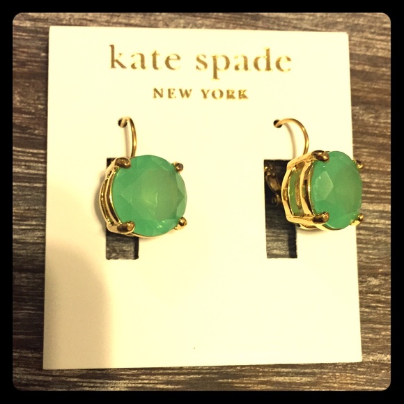Kate Spade green dot earrings!