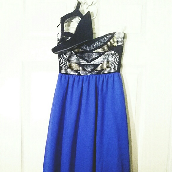 Precious Royal Blue Dazzle Dress