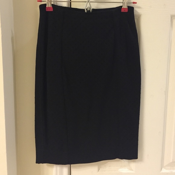 WHBM Black with black dots skirt - Picture 1 of 4
