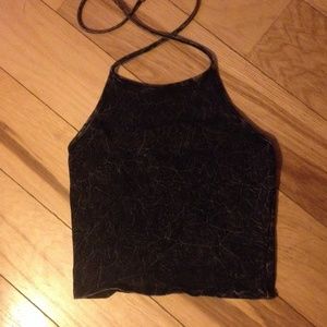 Faded grey halter top