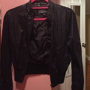 Black sequence jacket