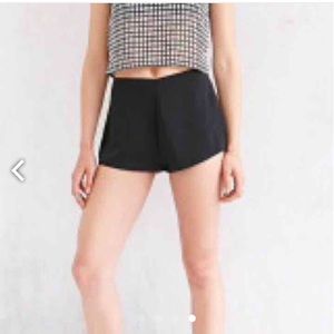 Urban outfitters silk black shorts