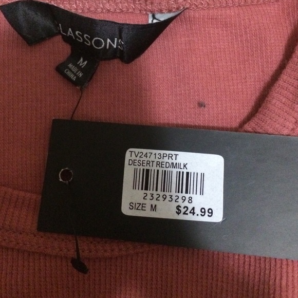 🚫SOLD🚫 💖HP💖 red/white tie dye ribbed crop tank - Picture 3 of 3