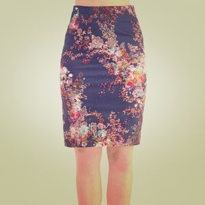 Modcloth "Brilliant Blogger" floral skirt