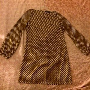 Mini elephant print short dress