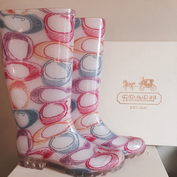 Coach rain boots