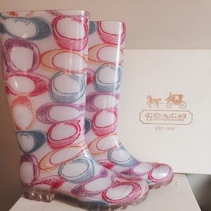 Coach rain boots