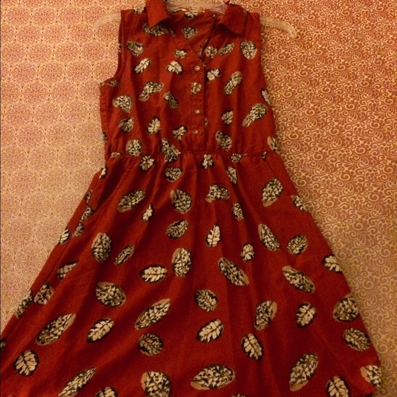 Leaf dress (red)