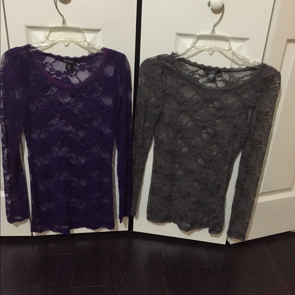 🚫SOLD ON MERCARI🚫 Sheer long sleeve lace tops!