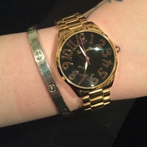 Betsey Johnson goldtone watch