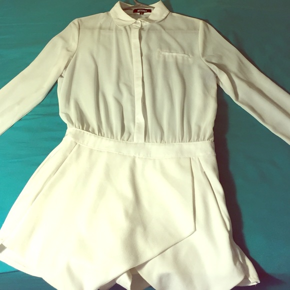 Off white romper skirt