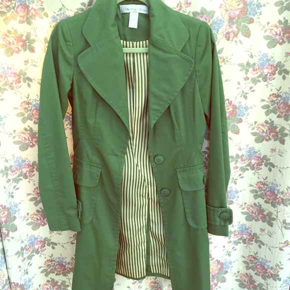 Green trenchcoat