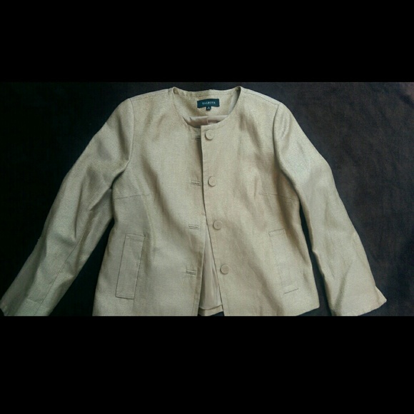 Talbots size 10 tan/gold blazer