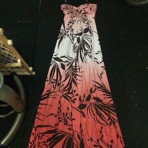 Ombré "no name" maxi halter dress