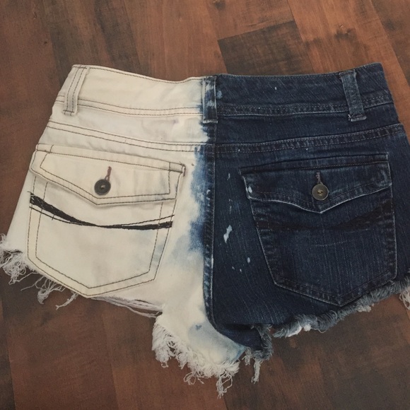 Two toned high waisted shorts size 4(: - Picture 3 of 3