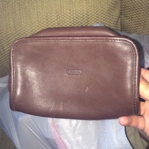 Coach makeup bag with mirror inside