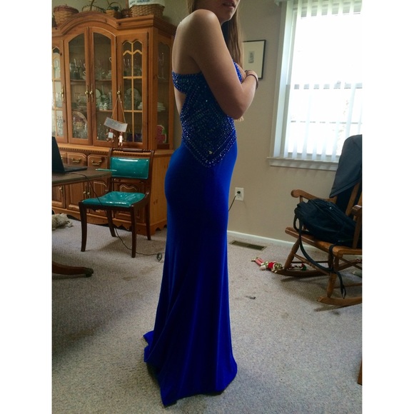 Blue Prom Dress - Picture 2 of 4