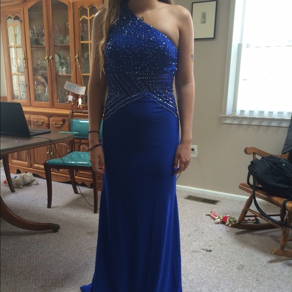 Blue Prom Dress - Picture 4 of 4