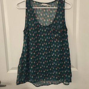 Blue Bird owl tank top