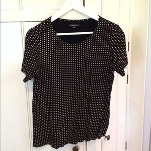Madewell Black printed top