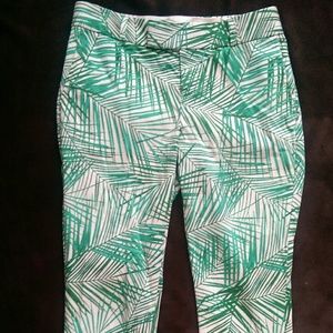 Banana Republic Palm print cropped pants - sz 0