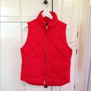 J. Crew quilted vest and sequin sweatshirt bundle