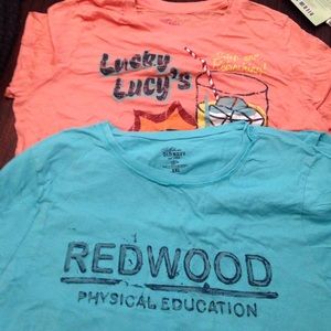 NWOTS Old navy vintage SZ XXL AQUA ORANG lot of 2