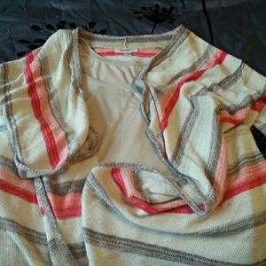 Striped cardigan with matching shell tank