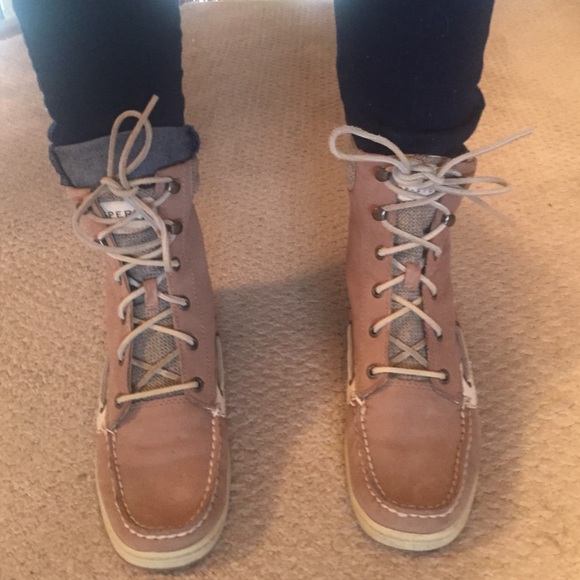 Sperry top spider boots size 8