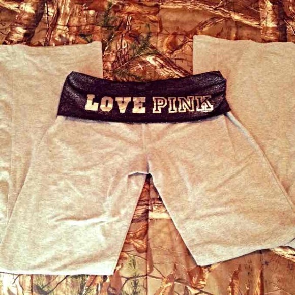 Victoria secret love pink yoga pants