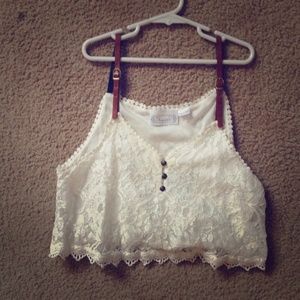 Lace crop top! Lace crop top!