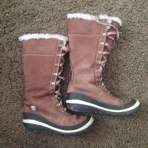 Timberland Waterproof Leather Snow Boots