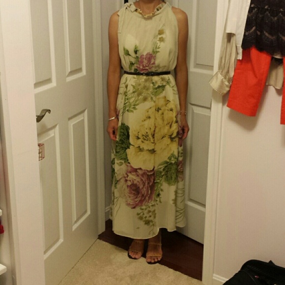 Flower print dress