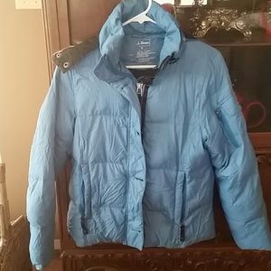Blue color ski coat