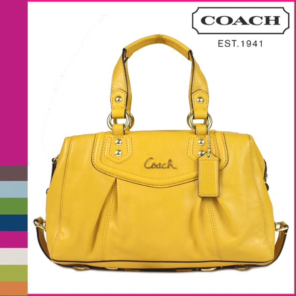💥FLASH SALE💥Yellow Coach handbag