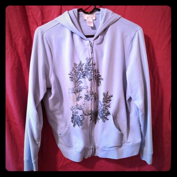 SOLD..Light blue hooded jacket