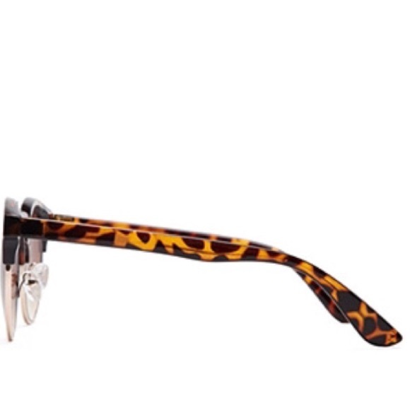Tortoiseshell half-frame sunglasses - Picture 2 of 4