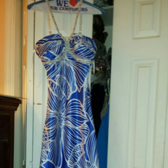 Blue Prom Dress.