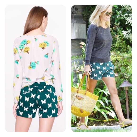 JCrew Butterfly Shorts Perfect cond size 6