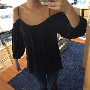 Adorable black top from Urban Outfitters. Tags on.