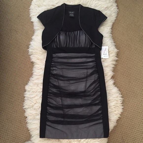 NWT Camille La Vie sexy black cocktail dress sz 6