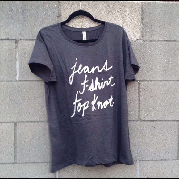 Tops - Jeans T-shirt Top Knot Tee