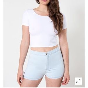 American apparel easy jean short