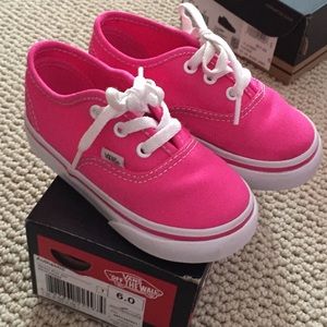 Pink vans - like new