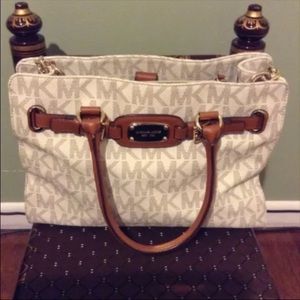 Michael Kors Signature Hamilton Logo Satchel