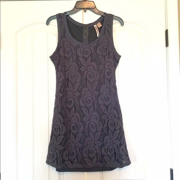 Gray laced dress
