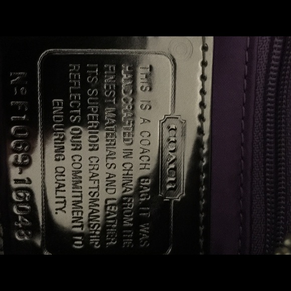 COACH POPPY SEQUIN TARTAN BAG Like new - Picture 2 of 3