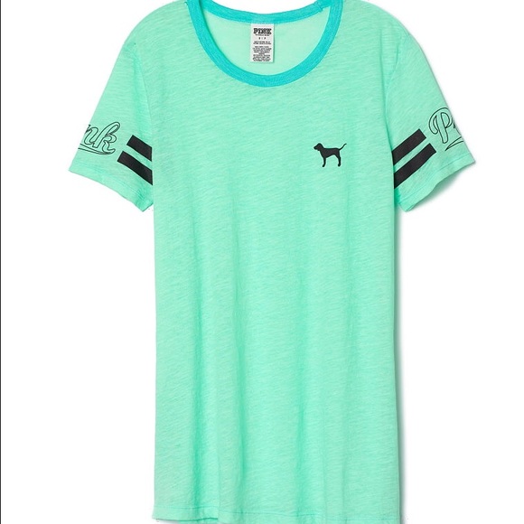 Victoria's Secret Tops - VS Crewneck Tee - Minty Fresh NWOT