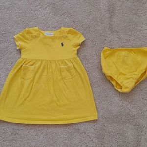 Ralp Lauren Yellow baby dress