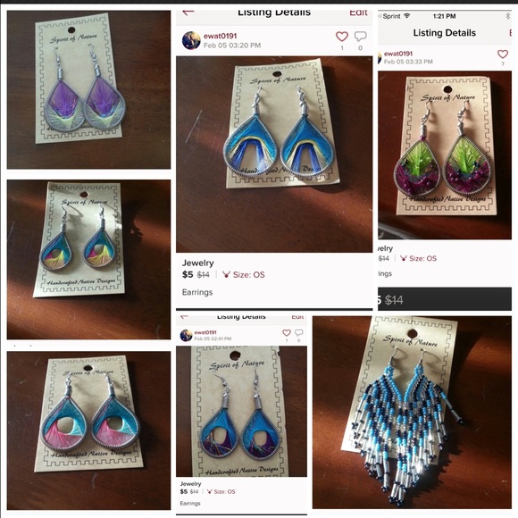 7 set of earrings